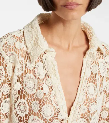 Isabel Marant Cotton and silk crochet top | Thumbnail 2 Isabel Marant Cotton and silk crochet top | Thumbnail 2