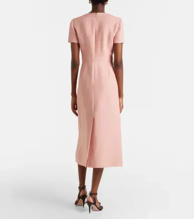 Valentino Crepe Couture floral-appliqué midi dress | Thumbnail 2 Valentino Crepe Couture floral-appliqué midi dress | Thumbnail 2