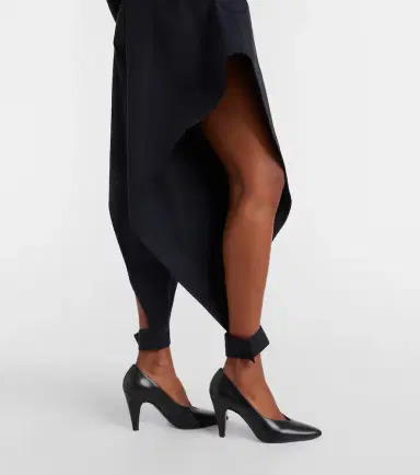 Alaïa Alaïa Ruffled cotton gabardine tapered pants | Thumbnail 6 Alaïa Alaïa Ruffled cotton gabardine tapered pants | Thumbnail 6
