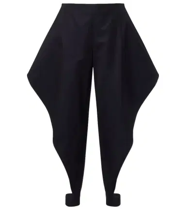 Alaïa Alaïa Ruffled cotton gabardine tapered pants | Thumbnail 1 Alaïa Alaïa Ruffled cotton gabardine tapered pants | Thumbnail 1