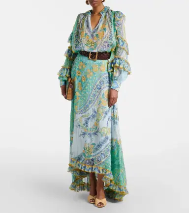 Etro Floral ruffled silk blouse | Thumbnail 3 Etro Floral ruffled silk blouse | Thumbnail 3