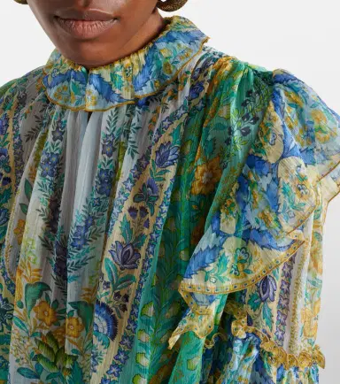Etro Floral ruffled silk blouse | Thumbnail 7 Etro Floral ruffled silk blouse | Thumbnail 7