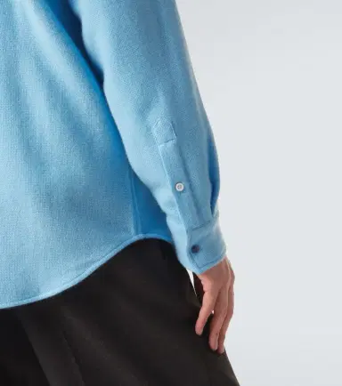 God's True Cashmere Blue Lagoon cashmere shirt with lapis lazuli | Thumbnail 4 God's True Cashmere Blue Lagoon cashmere shirt with lapis lazuli | Thumbnail 4