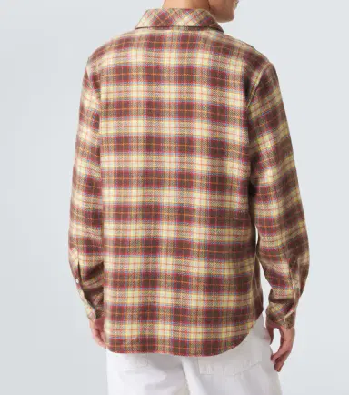 God's True Cashmere Plaid cashmere shirt with sunstone | Thumbnail 2 God's True Cashmere Plaid cashmere shirt with sunstone | Thumbnail 2