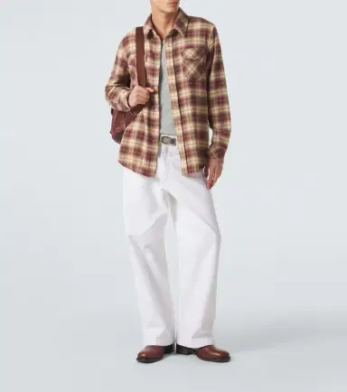 God's True Cashmere Plaid cashmere shirt with sunstone | Thumbnail 3 God's True Cashmere Plaid cashmere shirt with sunstone | Thumbnail 3