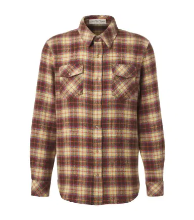 God's True Cashmere Plaid cashmere shirt with sunstone | Thumbnail 1 God's True Cashmere Plaid cashmere shirt with sunstone | Thumbnail 1