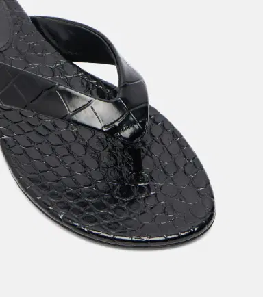 Le Monde Béryl Le Monde Béryl Croc-effect leather thong sandals | Thumbnail 2 Le Monde Béryl Le Monde Béryl Croc-effect leather thong sandals | Thumbnail 2