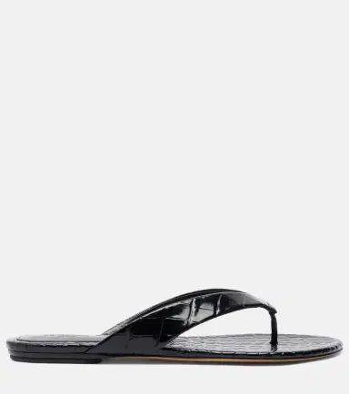 Le Monde Béryl Le Monde Béryl Croc-effect leather thong sandals | Thumbnail 3 Le Monde Béryl Le Monde Béryl Croc-effect leather thong sandals | Thumbnail 3