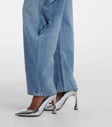 Stella McCartney Paneled barrel-leg jeans | Thumbnail 2 Stella McCartney Paneled barrel-leg jeans | Thumbnail 2