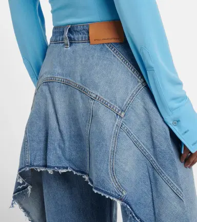 Stella McCartney Paneled barrel-leg jeans | Thumbnail 3 Stella McCartney Paneled barrel-leg jeans | Thumbnail 3