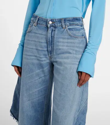 Stella McCartney Paneled barrel-leg jeans | Thumbnail 4 Stella McCartney Paneled barrel-leg jeans | Thumbnail 4