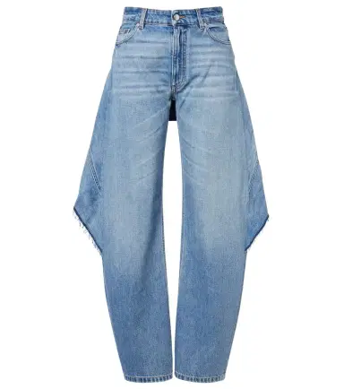 Stella McCartney Paneled barrel-leg jeans | Thumbnail 1 Stella McCartney Paneled barrel-leg jeans | Thumbnail 1