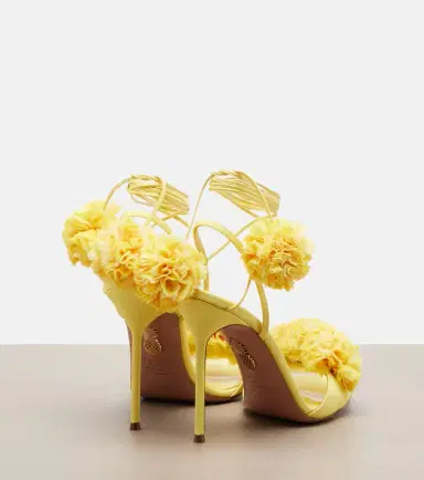 Aquazzura Cherry Kiss appliqué sandals | Thumbnail 3 Aquazzura Cherry Kiss appliqué sandals | Thumbnail 3