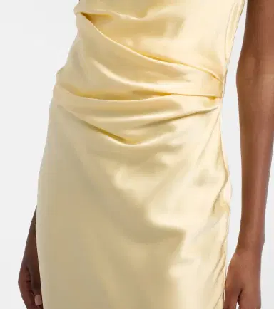 The Sei Bardot draped silk charmeuse gown | Thumbnail 2 The Sei Bardot draped silk charmeuse gown | Thumbnail 2