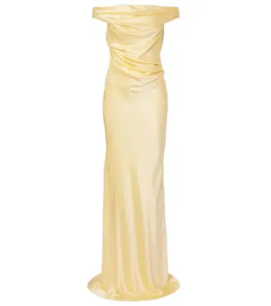 The Sei Bardot draped silk charmeuse gown | Thumbnail 1 The Sei Bardot draped silk charmeuse gown | Thumbnail 1