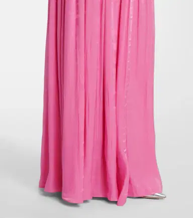 Costarellos Cutout Lurex georgette gown | Thumbnail 4 Costarellos Cutout Lurex georgette gown | Thumbnail 4