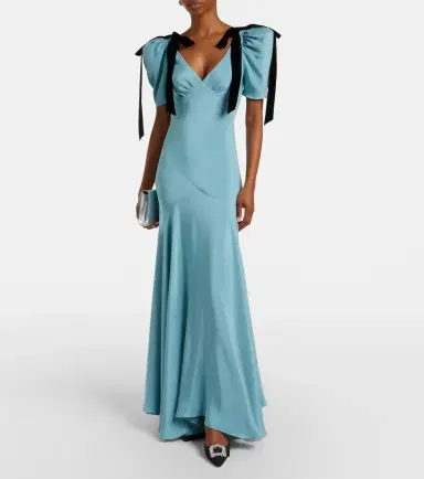 Rodarte Bow-detail silk satin maxi dress | Thumbnail 3 Rodarte Bow-detail silk satin maxi dress | Thumbnail 3