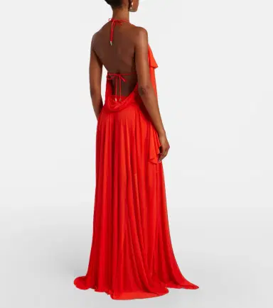 Loewe Paula's Ibiza crêpe jersey maxi dress | Thumbnail 3 Loewe Paula's Ibiza crêpe jersey maxi dress | Thumbnail 3
