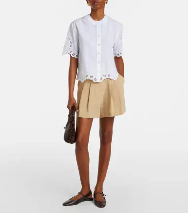 Veronica Beard Gables pleated shorts | Thumbnail 5 Veronica Beard Gables pleated shorts | Thumbnail 5