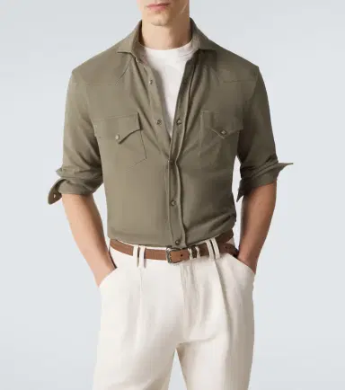 Brunello Cucinelli Cotton overshirt | Thumbnail 2 Brunello Cucinelli Cotton overshirt | Thumbnail 2