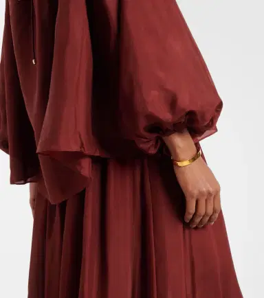 Zimmermann Aster asymmetric beaded silk habotai blouse | Thumbnail 4 Zimmermann Aster asymmetric beaded silk habotai blouse | Thumbnail 4
