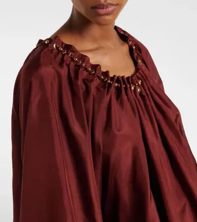 Zimmermann Aster asymmetric beaded silk habotai blouse | Thumbnail 5 Zimmermann Aster asymmetric beaded silk habotai blouse | Thumbnail 5