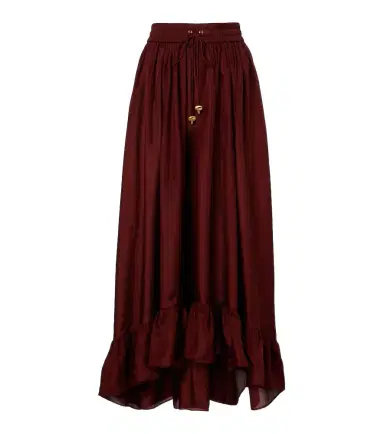 Zimmermann Aster gathered silk habotai maxi skirt | Thumbnail 1 Zimmermann Aster gathered silk habotai maxi skirt | Thumbnail 1