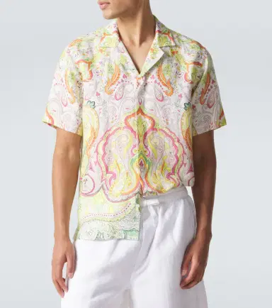Orlebar Brown Maitan printed linen bowling shirt | Thumbnail 3 Orlebar Brown Maitan printed linen bowling shirt | Thumbnail 3
