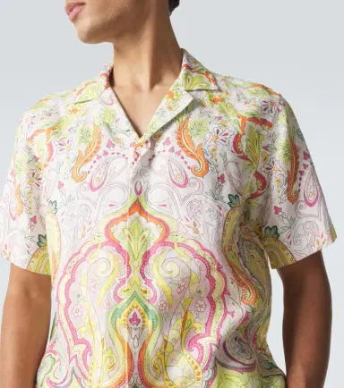 Orlebar Brown Maitan printed linen bowling shirt | Thumbnail 4 Orlebar Brown Maitan printed linen bowling shirt | Thumbnail 4