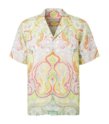 Orlebar Brown Maitan printed linen bowling shirt | Thumbnail 1 Orlebar Brown Maitan printed linen bowling shirt | Thumbnail 1