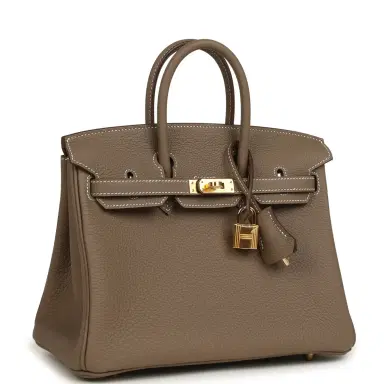 HERMÈS Hermes Birkin 25 Etoupe Togo Gold Hardware | Thumbnail 2 HERMÈS Hermes Birkin 25 Etoupe Togo Gold Hardware | Thumbnail 2