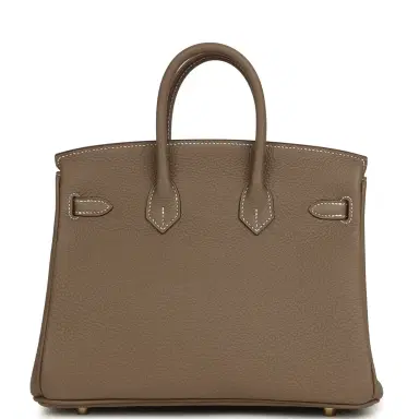 HERMÈS Hermes Birkin 25 Etoupe Togo Gold Hardware | Thumbnail 4 HERMÈS Hermes Birkin 25 Etoupe Togo Gold Hardware | Thumbnail 4