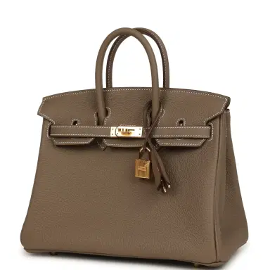HERMÈS Hermes Birkin 25 Etoupe Togo Gold Hardware | Thumbnail 5 HERMÈS Hermes Birkin 25 Etoupe Togo Gold Hardware | Thumbnail 5