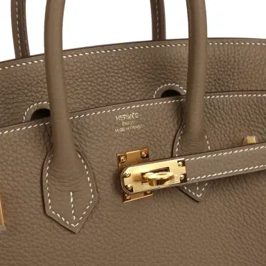 HERMÈS Hermes Birkin 25 Etoupe Togo Gold Hardware | Thumbnail 7 HERMÈS Hermes Birkin 25 Etoupe Togo Gold Hardware | Thumbnail 7