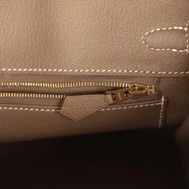 HERMÈS Hermes Birkin 25 Etoupe Togo Gold Hardware | Thumbnail 9 HERMÈS Hermes Birkin 25 Etoupe Togo Gold Hardware | Thumbnail 9
