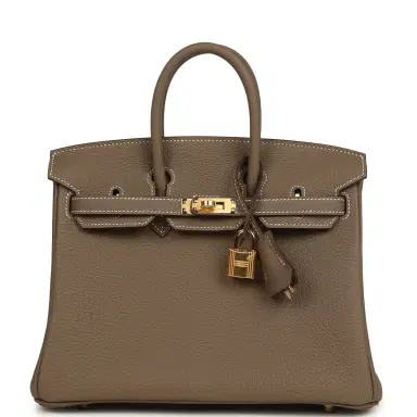 HERMÈS Hermes Birkin 25 Etoupe Togo Gold Hardware | Thumbnail 1 HERMÈS Hermes Birkin 25 Etoupe Togo Gold Hardware | Thumbnail 1