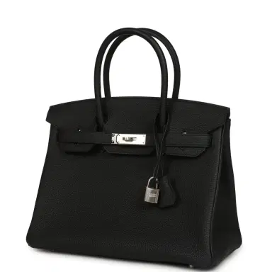 HERMÈS Hermes Birkin 30 Black Togo Palladium Hardware | Thumbnail 5 HERMÈS Hermes Birkin 30 Black Togo Palladium Hardware | Thumbnail 5