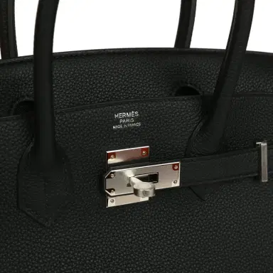 HERMÈS Hermes Birkin 30 Black Togo Palladium Hardware | Thumbnail 7 HERMÈS Hermes Birkin 30 Black Togo Palladium Hardware | Thumbnail 7