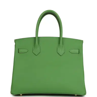 HERMÈS Hermes Birkin 30 Vert Yucca Epsom Gold Hardware | Thumbnail 4 HERMÈS Hermes Birkin 30 Vert Yucca Epsom Gold Hardware | Thumbnail 4