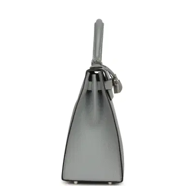 HERMÈS Hermes Kelly Sellier 28 Gris Pantin Epsom Palladium Hardware | Thumbnail 3 HERMÈS Hermes Kelly Sellier 28 Gris Pantin Epsom Palladium Hardware | Thumbnail 3