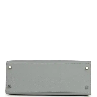 HERMÈS Hermes Kelly Sellier 28 Gris Pantin Epsom Palladium Hardware | Thumbnail 6 HERMÈS Hermes Kelly Sellier 28 Gris Pantin Epsom Palladium Hardware | Thumbnail 6