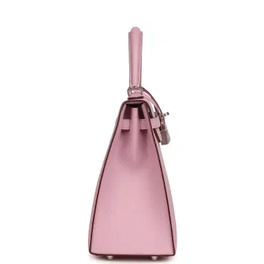 HERMÈS Hermes Special Order (HSS) Kelly Sellier 25 Mauve Sylvestre Verso Epsom Palladium Hardware | Thumbnail 3 HERMÈS Hermes Special Order (HSS) Kelly Sellier 25 Mauve Sylvestre Verso Epsom Palladium Hardware | Thumbnail 3