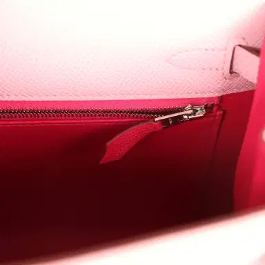 HERMÈS Hermes Special Order (HSS) Kelly Sellier 25 Mauve Sylvestre Verso Epsom Palladium Hardware | Thumbnail 9 HERMÈS Hermes Special Order (HSS) Kelly Sellier 25 Mauve Sylvestre Verso Epsom Palladium Hardware | Thumbnail 9