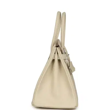 HERMÈS Pre-owned Hermes Birkin 30 Craie Epsom Palladium Hardware | Thumbnail 3 HERMÈS Pre-owned Hermes Birkin 30 Craie Epsom Palladium Hardware | Thumbnail 3