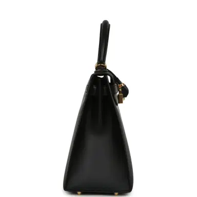 HERMÈS Pre-owned Hermes Kelly Sellier 28 Black Sombrero Gold Hardware | Thumbnail 3 HERMÈS Pre-owned Hermes Kelly Sellier 28 Black Sombrero Gold Hardware | Thumbnail 3