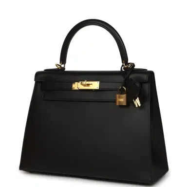 HERMÈS Pre-owned Hermes Kelly Sellier 28 Black Sombrero Gold Hardware | Thumbnail 5 HERMÈS Pre-owned Hermes Kelly Sellier 28 Black Sombrero Gold Hardware | Thumbnail 5