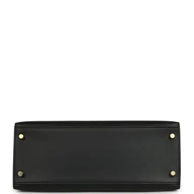HERMÈS Pre-owned Hermes Kelly Sellier 28 Black Sombrero Gold Hardware | Thumbnail 6 HERMÈS Pre-owned Hermes Kelly Sellier 28 Black Sombrero Gold Hardware | Thumbnail 6