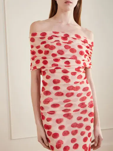 Stella McCartney Printed Chiffon Midi Dress | Thumbnail 4 Stella McCartney Printed Chiffon Midi Dress | Thumbnail 4