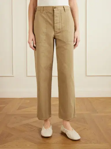 Nili Lotan Earl Herringbone Cotton Straight-leg Pants | Thumbnail 3 Nili Lotan Earl Herringbone Cotton Straight-leg Pants | Thumbnail 3