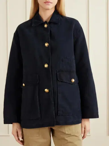 Nili Lotan Devin Corduroy-trimmed Cotton-canvas Jacket | Thumbnail 3 Nili Lotan Devin Corduroy-trimmed Cotton-canvas Jacket | Thumbnail 3